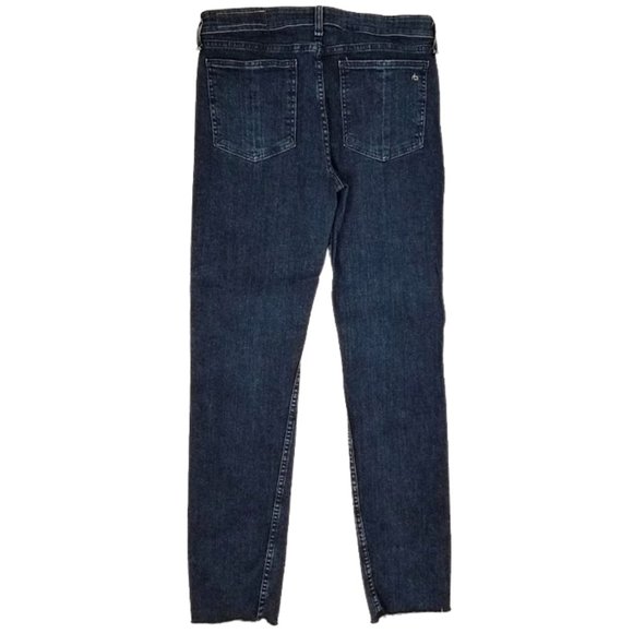 RAG & BONE Cate Mid-Rise Flare Blue Denim Jeans Women's 31 - Picture 2 of 10